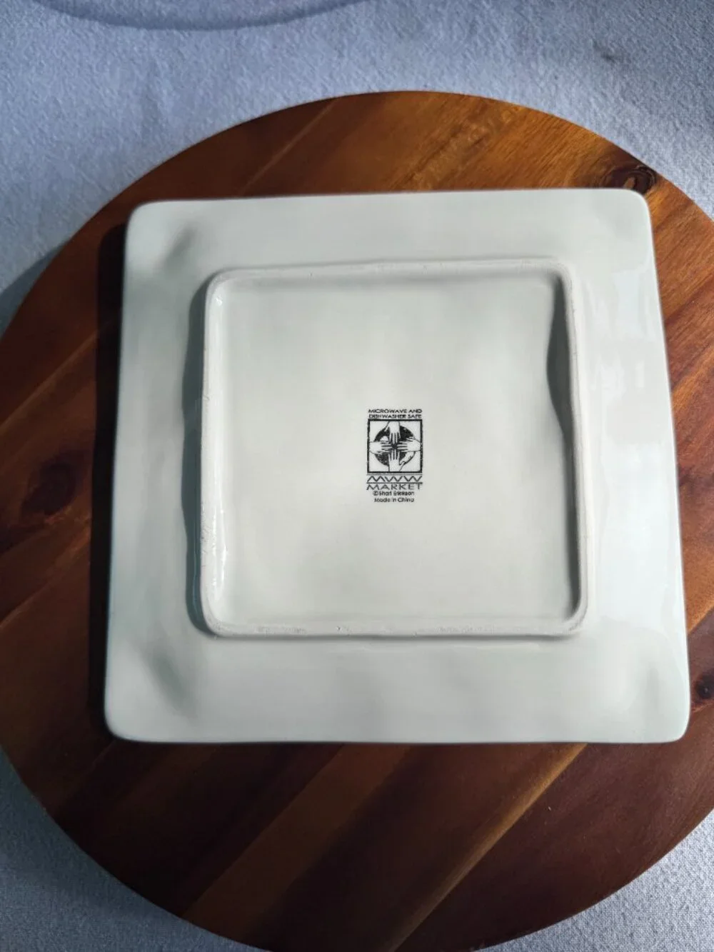 Vintage Shari Erickson Lobster Plate MWW Market Ceramic Coastal Decor